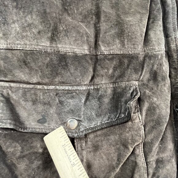 VTG Colebrook Leather Jacket Mens Large Brown Bomber Quilt Lined Coat 90s Y2K - Picture 5 of 16